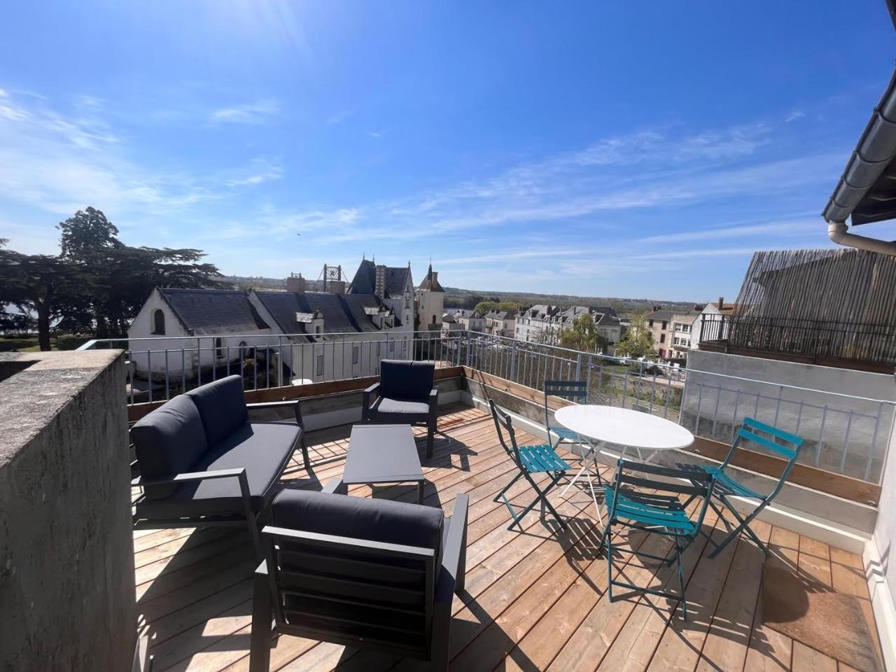 Grand Gite Terrasse Vue Loire Et Chateau D'อ็องเซอนีส์ ภายนอก รูปภาพ